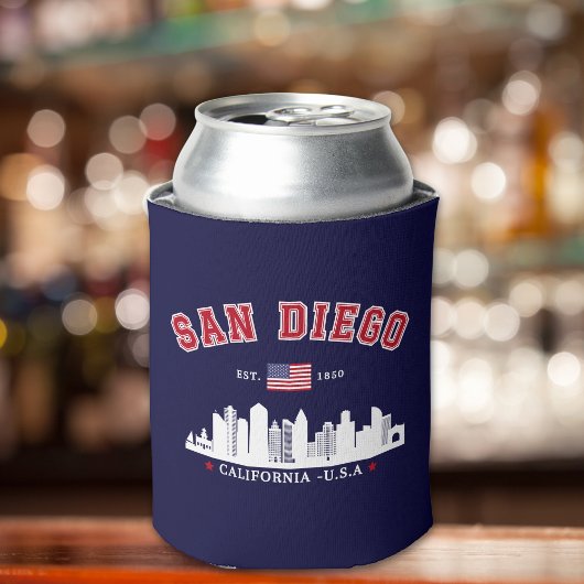 San Diego Skyline Golden State Style 缶クーラー