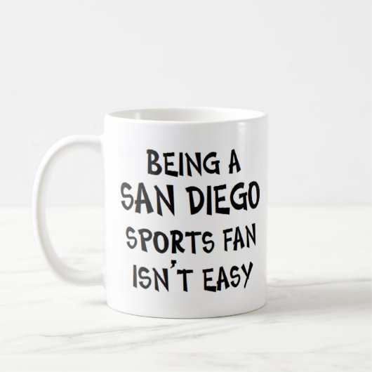 san diego sports fan, being コーヒーマグカップ (左)