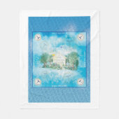 San Esprit Tuch フリースブランケット (正面)