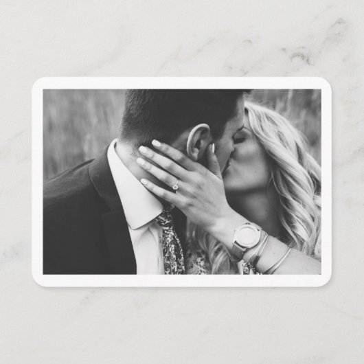 San Franciscoの結婚ミニマルなスケッチRSVP エンクロージャーカード (裏面)