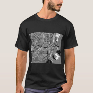 San Franciscoオフセットトナーマップ Tシャツ
