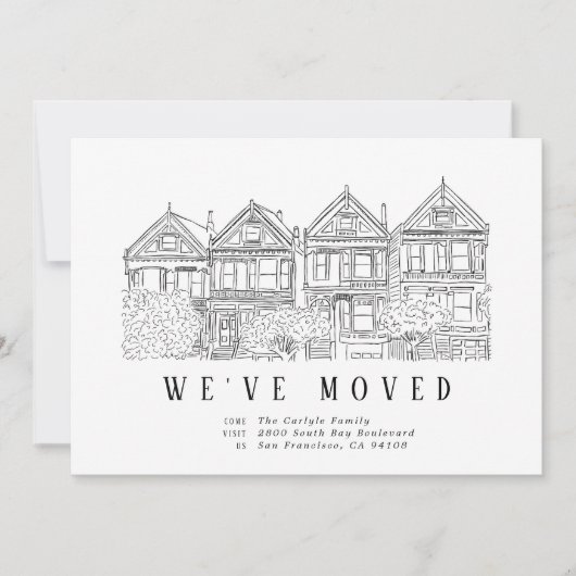 San Franciscoレディ絵を描ズの動くアナウンス 案内状 (正面)