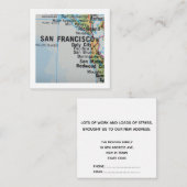 San Francisco引っ越しました新しいアドレスカード エンクロージャーカード (正面/裏面)