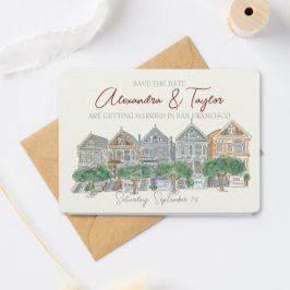 San Francisco日付の保存招待状 招待状