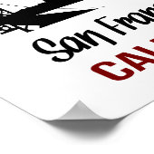 San Francisco (標準写真・フレーム・サイズ) ポスター (角)