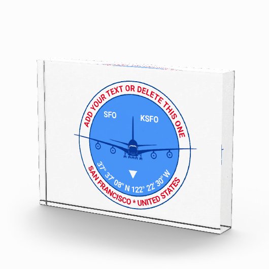 San Francisco,米国,カスタマイズ可能素晴らし フォトブロック (右)