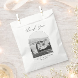 San Francisco 結婚's Trolley Photo Thank You フェイバーバッグ