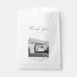 San Francisco 結婚's Trolley Photo Thank You フェイバーバッグ