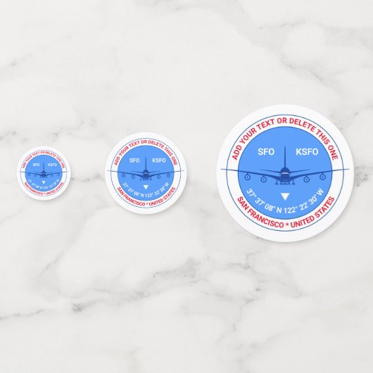 San Francisco、統一された州、カスタマイズ可能なフェスティバル コンフェッティ (正面)