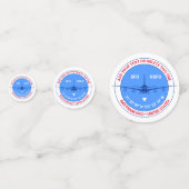 San Francisco、統一された州、カスタマイズ可能なフェスティバル コンフェッティ (裏面)