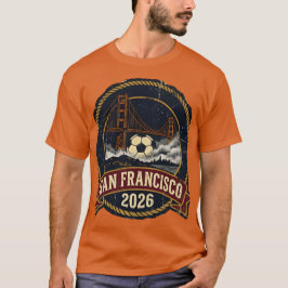 San Francisco 2026 World Cup Host City Vintage Art Tシャツ