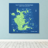 San Francisco-24"x24",canvasの水中通り キャンバスプリント (インサイチュ (ウッドフロア))