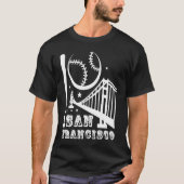 San Francisco Baseball   Patriotic Baseball Tシャツ (正面)