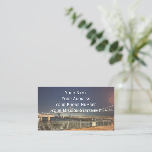 San Francisco Bay Bridge Business Card 名刺 (スタンド正面)