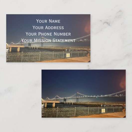 San Francisco Bay Bridge Business Card 名刺 (正面/裏面)