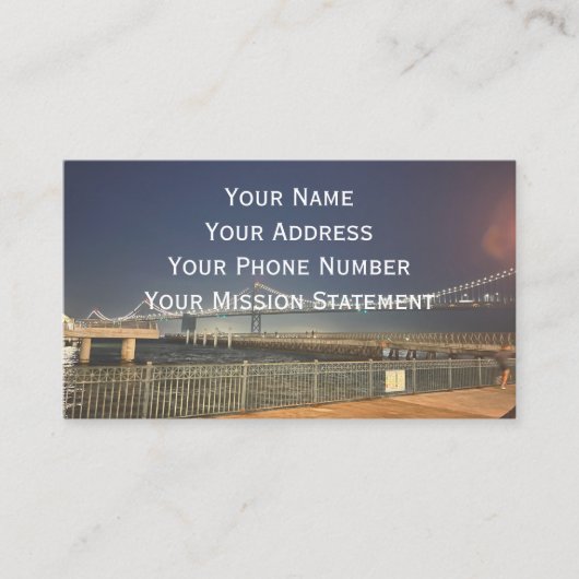 San Francisco Bay Bridge Business Card 名刺 (正面)