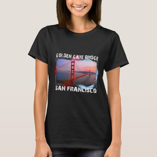 San Francisco Bay Golden Gate Bridge, great gift Tシャツ (正面)