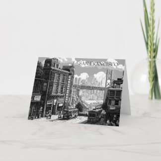 San Francisco Black and White greeting card シーズンカード