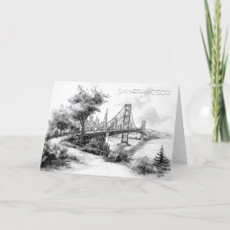 San Francisco Black and White greeting card シーズンカード