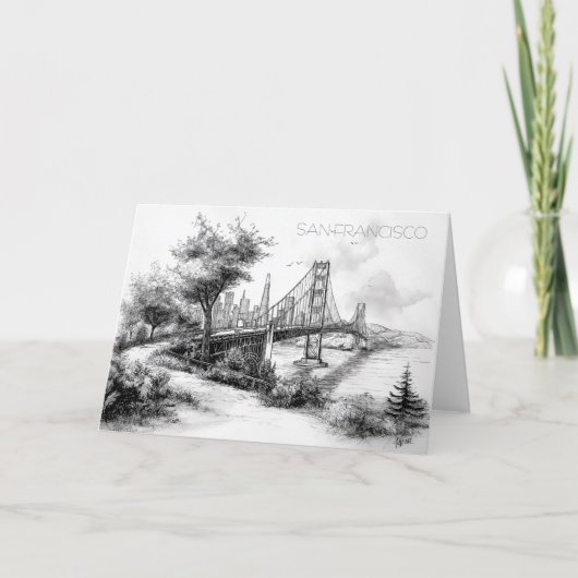 San Francisco Black and White greeting card シーズンカード (正面)