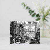 San Francisco Black and White Travel postcard ポストカード (スタンド正面)