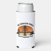 San Francisco Bridge Sunset Custom Souvenir スリム缶クーラー (Seltzer正面)