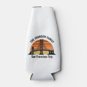San Francisco Bridge Sunset Custom Souvenir ボトルクーラー (正面)