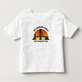 San Francisco Bridge Sunset Custom Trip トドラーTシャツ