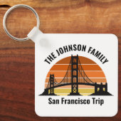 San Francisco Bridge Sunset Custom Trip Souvenir キーホルダー (正面)