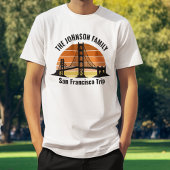 San Francisco Bridge Sunset Custom Vacation Tシャツ