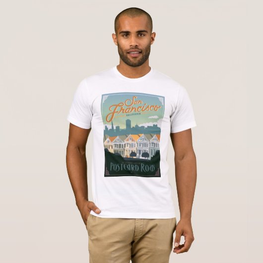 San Francisco, CA – はがき行 Tシャツ (正面フル)
