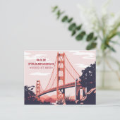 San Francisco, CA – ゴールデンゲートブリッジのポストカード ポストカード (スタンド正面)