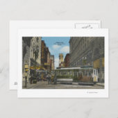 San Francisco、CACable Car Reターンアラウンドビュー ポストカード (正面/裏面)