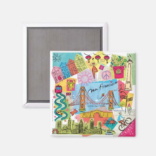 San Francisco, California マグネット (正面/裏面)