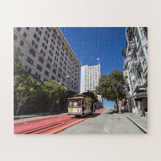 San Francisco California cable car ジグソーパズル (横)