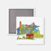 San Francisco, California Famous City マグネット (正面/裏面)