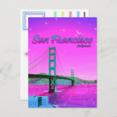 San Francisco California Golden Gate Bridge ポストカード (正面/裏面)