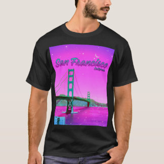San Francisco California Golden Gate Bridge Tシャツ
