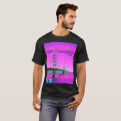 San Francisco California Golden Gate Bridge Tシャツ (正面フル)