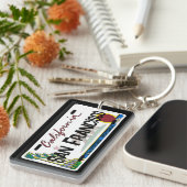 San Francisco California license plate keychain キーホルダー (正面右)