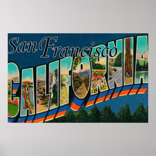 San Francisco, CaliforniaLarge Letter Scenes ポスター (正面)