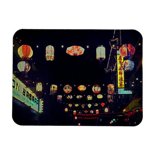 San Francisco Chinatownランタン#5磁石 マグネット (横)