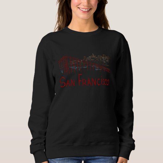 San Francisco City California souvenir for men wo スウェットシャツ (正面)