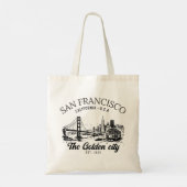 San Francisco City Golden Gate Landscape トートバッグ (裏面)