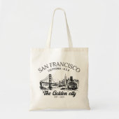 San Francisco City Golden Gate Landscape トートバッグ (正面)