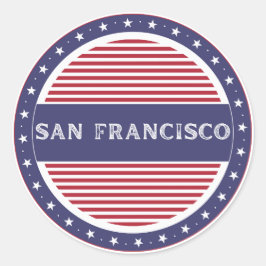San Francisco City Pride Emblem American Identity ラウンドシール