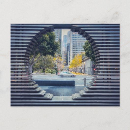San Francisco City View through Metal Frame ポストカード (正面)