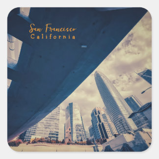 San Francisco Cityscape, California スクエアシール