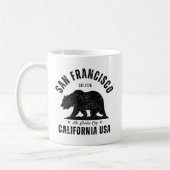 San Francisco Classic Bear Design コーヒーマグカップ (左)