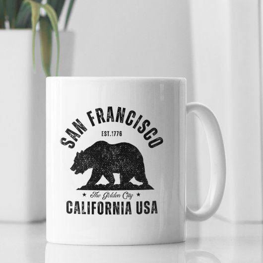 San Francisco Classic Bear Design コーヒーマグカップ